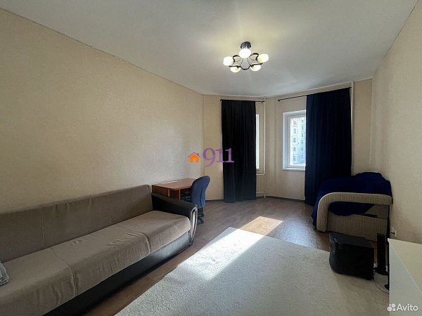 1-к квартира, 38 кв.м.